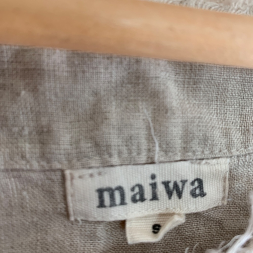 Maiwa natural linen top - Picture 2 of 6